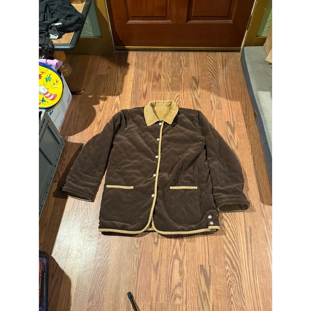 Reversible corduroy coat